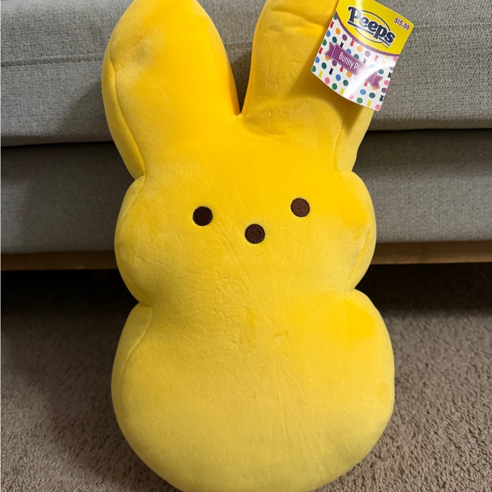 Peeps Yellow Plush Bunny Stuffed Animal